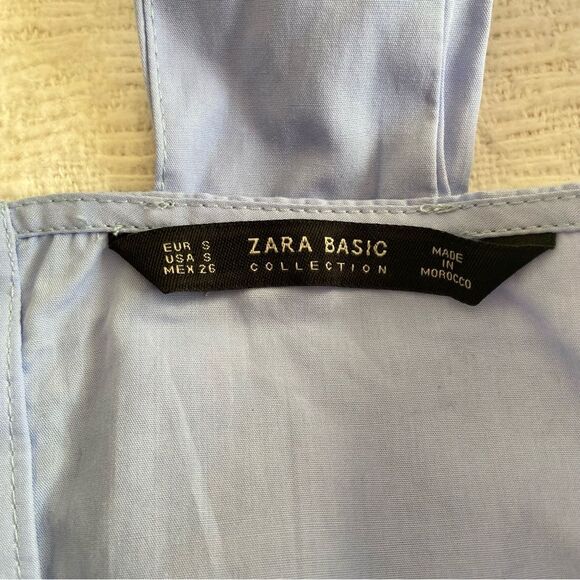 Zara Baby Blue Crop Top - Picture 3 of 4